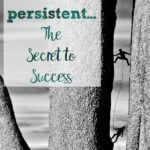 10 Steps to Be More Persistent. Everyone feels like giving up sometimes. Action steps you can take to reach your goals and be successful.