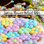 Featured image fro spring flower pretzel bites