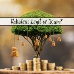 Featured image for Rakuten review. Tree with money bags and piles of coin in front.