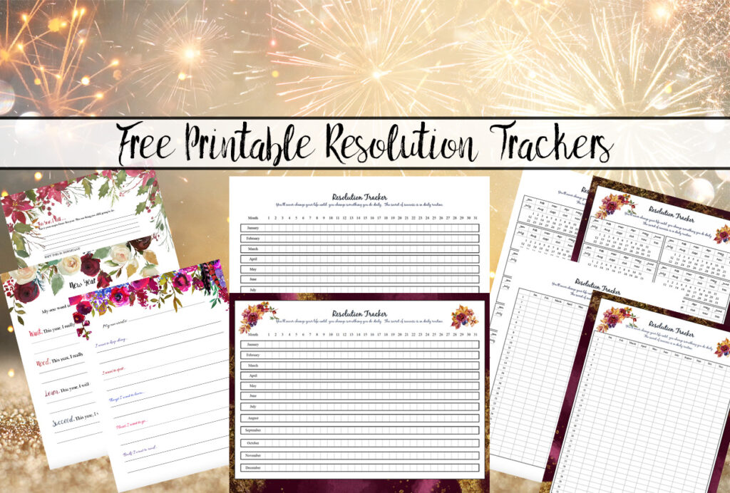 Featured image. Fireworks background with preview of various resolution trackers.