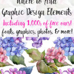 Pin image for where to find graphic designs including free ones.