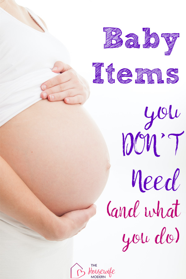 Pin image for what you need for baby. Baby bump with text