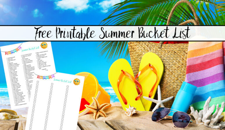 Free Printable Summer Bucket List