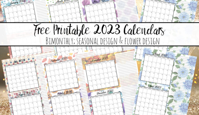 Featured image for 2023 Bimonthly Calendars