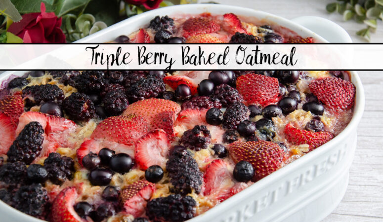 Triple Berry Baked Oatmeal