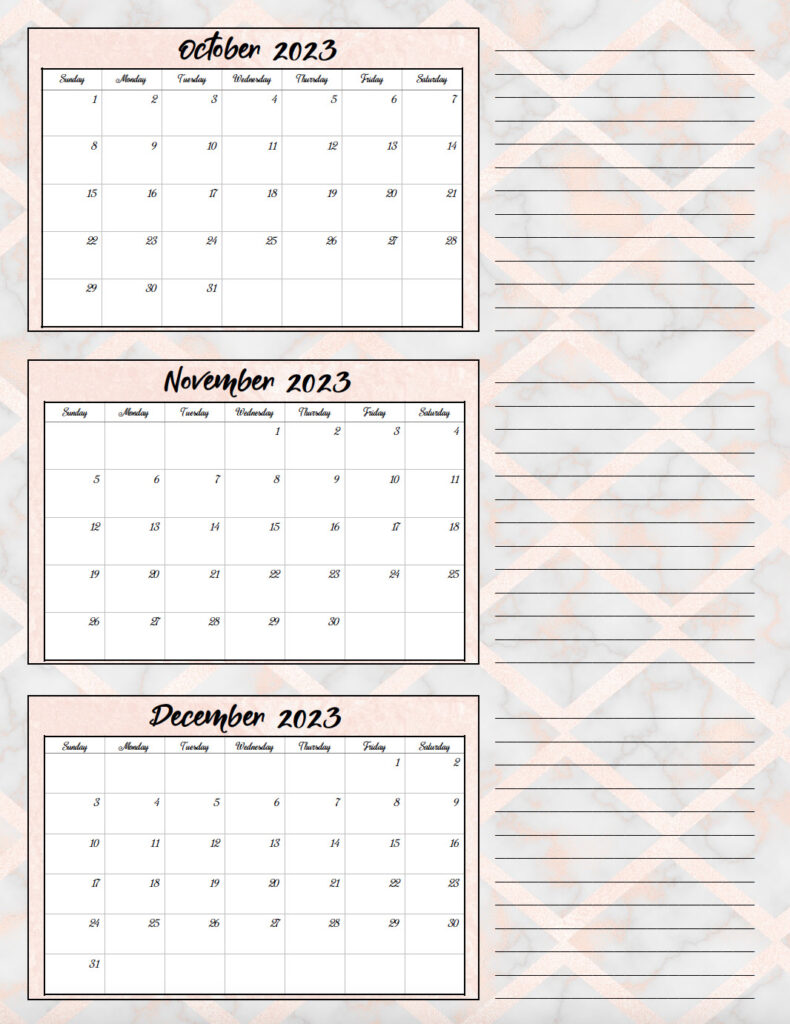 Gray and rose gold theme- 4th quarter