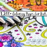 Featured image. close-up of coloring page with text overlay.
