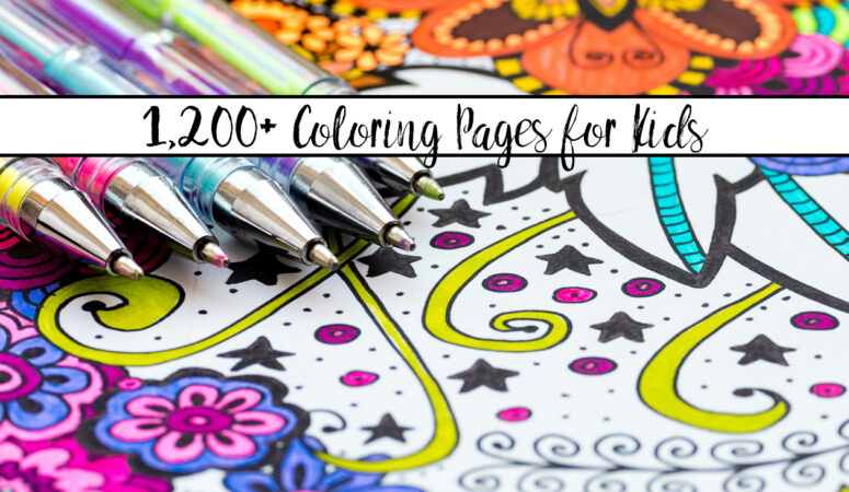 Featured image. close-up of coloring page with text overlay.