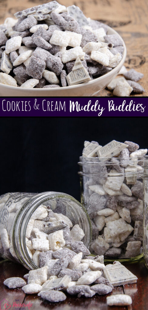Pin image for Cookies and cream muddy buddies.