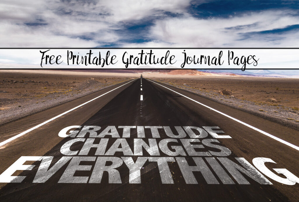 Featured image. Road that says gratitude changes everything. Text overlay.