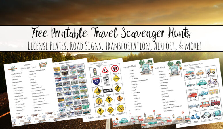 Free Printable Travel Scavenger Hunts