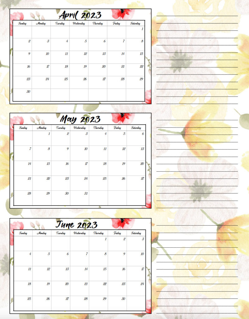 Yellow and red flower theme- 2nd quarter