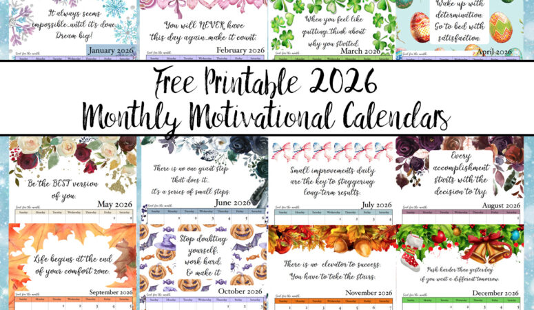 July 2026 Calendar Template With Inspirational Quotes