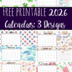 Pin image for 2026 quarterly calendars