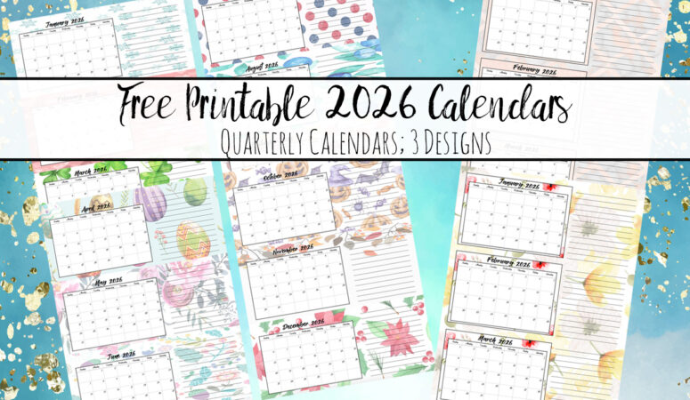 Featured image for 2026 quarterly calendars