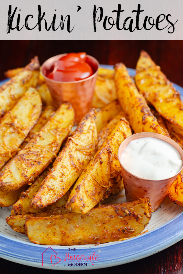 Pin image for Kickin' Baked Parmesan Potato Wedges