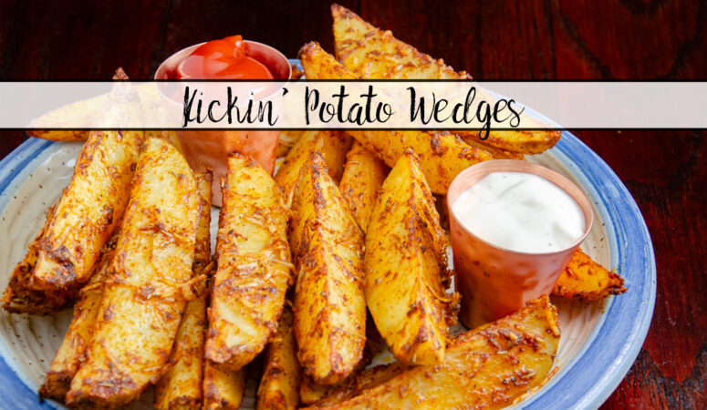 Kickin’ Baked Parmesan Potato Wedges