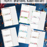 Download free printable 2027 three month calendars in PDF format! These printable quarterly calendars include beautiful floral, holiday-themed, and elegant rose gold marble designs. Perfect for planning at home, school, or the office.