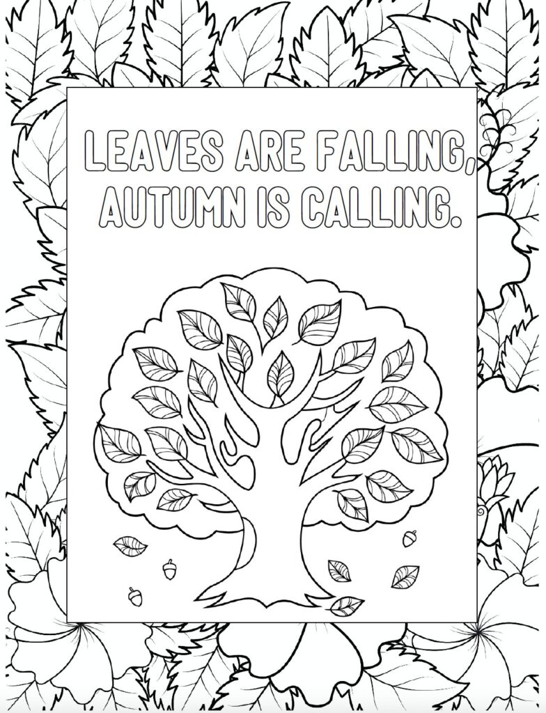 Free printable fall leaves coloring pages for kids! These fun autumn coloring sheets are perfect for classroom activities, homeschool, leaf units, seasonal crafts, and fall-themed fun.
