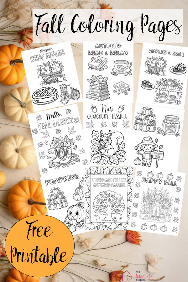 Free printable fall coloring pages for kids featuring fun autumn-themed designs: apples, pumpkins, leaves, scarecrows, and more. Perfect for classrooms, quiet time, rainy days, and fall activities for kids.