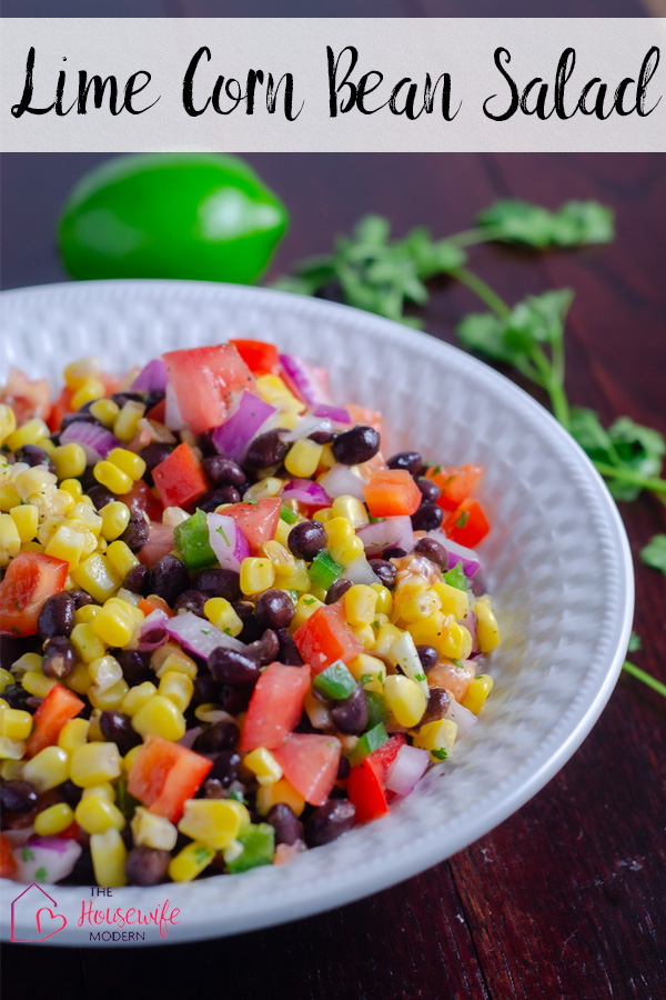 This quick and easy black bean and corn salad combines corn, black beans, tomatoes, jalapeños, red onion, red pepper, cilantro, and lime for a flavor-packed salad. No mayo, naturally gluten-free, and a healthy side dish.