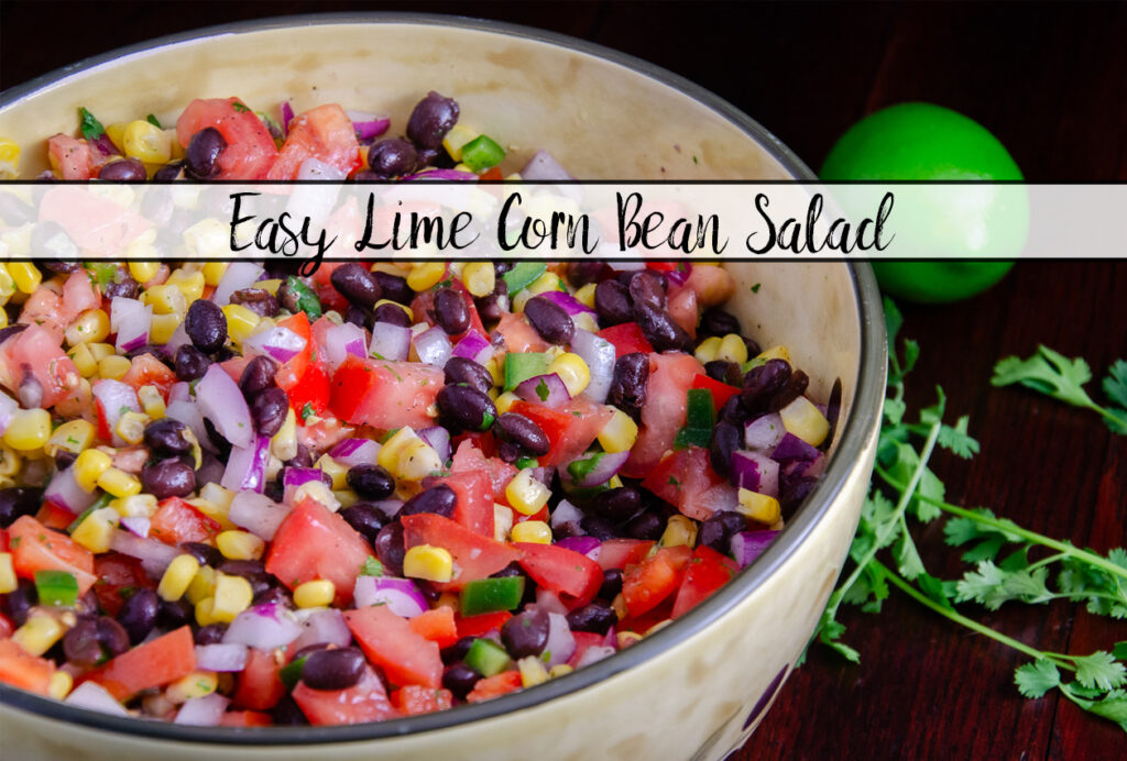 This quick and easy black bean and corn salad combines corn, black beans, tomatoes, jalapeños, red onion, red pepper, cilantro, and lime for a flavor-packed salad. No mayo, naturally gluten-free, and a healthy side dish.