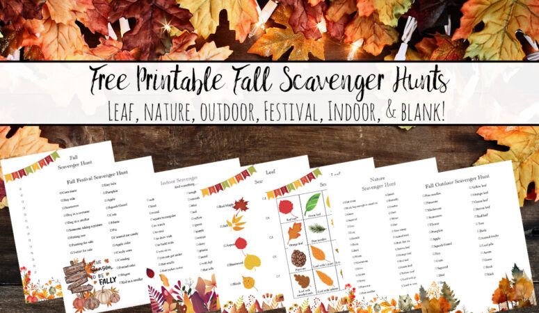 Title for free fall scavenger hunts