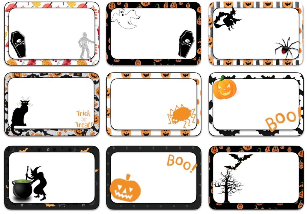 Looking for versatile printable Halloween labels? These free 3