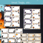 Need Halloween name tags or party labels? These free printable Halloween labels come in five sizes and are perfect for classroom parties, food tables, drink stations, party favors, gifts, and trick-or-treat events. Instant PDF download.