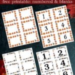 Free printable Halloween numbered labels with blank and pumpkin contest designs. Perfect for costume contests, pumpkin decorating contests, classroom parties, food labels, and Halloween games.
