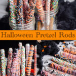 Learn how to make DIY Halloween pretzel rods using candy melts, Paramount crystals, and easy decorating techniques. These festive Halloween pretzel treats are simple enough for beginners and fun for kids to help decorate. Includes candy melt tips, decorating ideas, dipping methods, and lessons learned after testing.