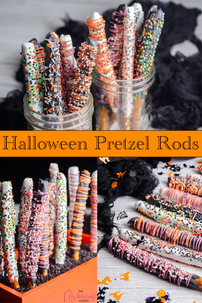 Learn how to make DIY Halloween pretzel rods using candy melts, Paramount crystals, and easy decorating techniques. These festive Halloween pretzel treats are simple enough for beginners and fun for kids to help decorate. Includes candy melt tips, decorating ideas, dipping methods, and lessons learned after testing.