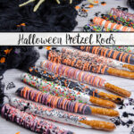 Featured image for Halloween pretzel rods