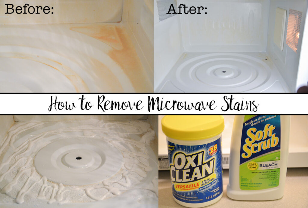 Featured image for how to remove long-term stains from microwave