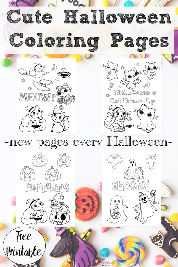 Looking for cute Halloween coloring pages? Download free printable Halloween coloring pages for kids featuring adorable Halloween cats, friendly ghosts, pumpkins, and more fun designs. Perfect for home, classrooms, Halloween parties, and quiet afternoons. Save this growing collection- new printable coloring pages are added every year!
