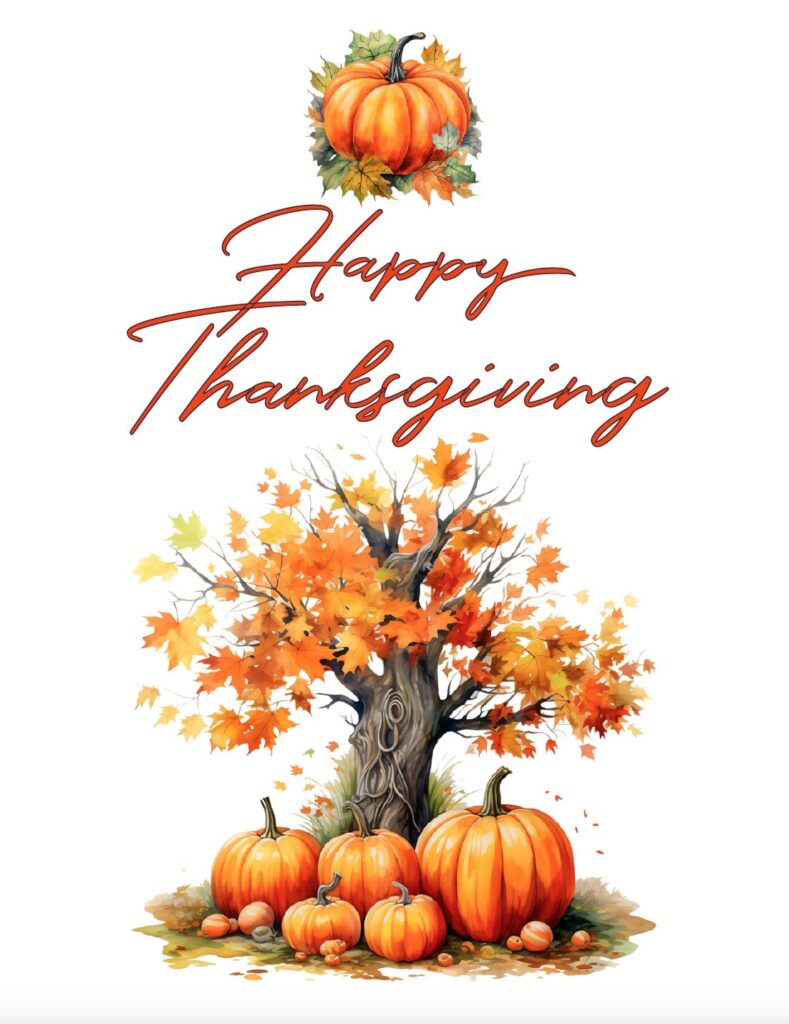 Welcome the Thanksgiving season with this free printable