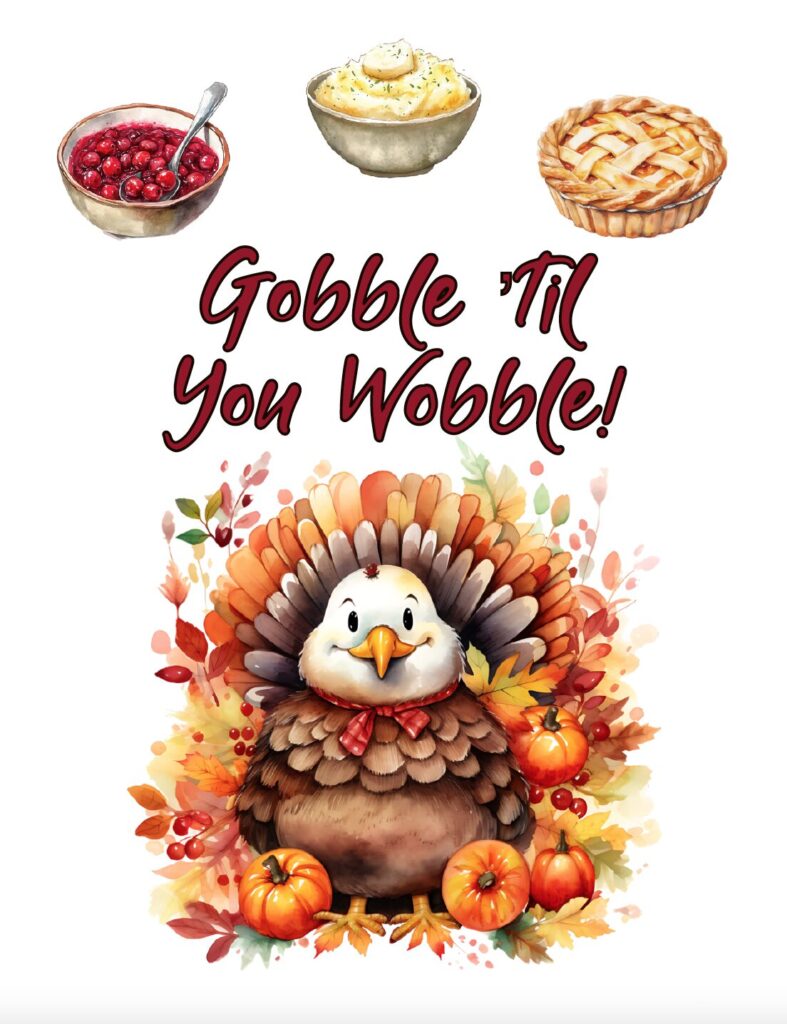 Add some Thanksgiving fun with this free printable