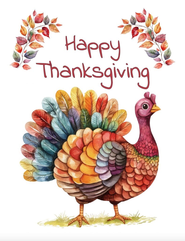 Celebrate Thanksgiving with this free printable