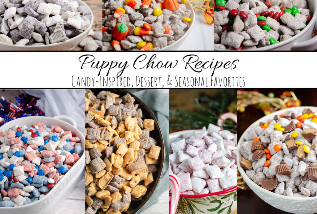 Browse easy puppy chow recipes in tons of flavors, including candy-inspired, dessert-inspired, and seasonal favorites. Plus, find helpful tips for making, customizing, troubleshooting, and storing puppy chow.