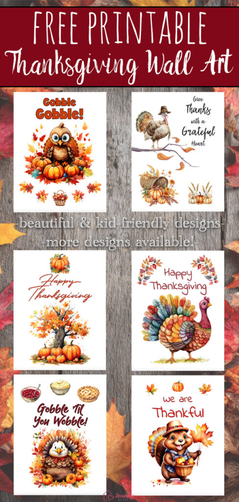 Decorate your home with free printable Thanksgiving wall art! Download beautiful watercolor Thanksgiving prints, grateful quotes, colorful pumpkins, festive fall artwork, and cute Thanksgiving wall art for kids. Perfect for your home, classroom, homeschool, playroom, or office. Instant PDF downloads for easy Thanksgiving decorating.