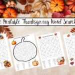 Featured image for free printable Thanksgiving word searches