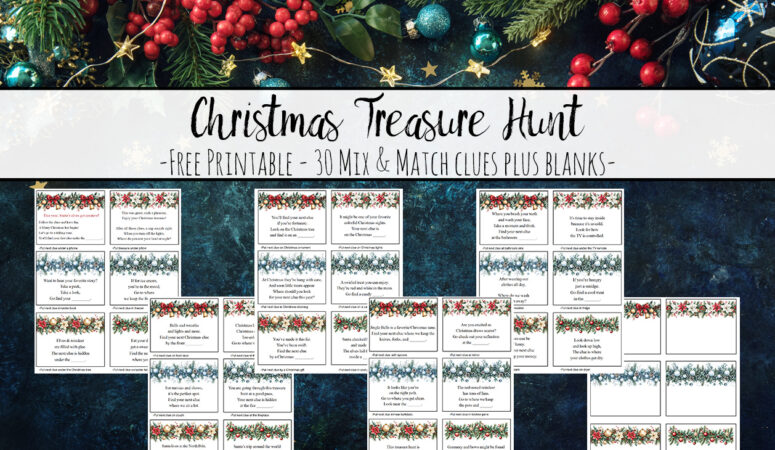 Free Printable Christmas Treasure Hunt