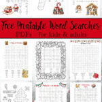 Free printable Christmas word searches for holiday fun! Choose from 9 easy and hard Christmas word search puzzles for kids and adults. Download the free PDF printables with answer keys included.