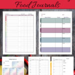 Choose from 8 free printable food journal and food diary designs to help track meals, water, exercise, calories, & more. Includes weekly food journals, a 7-day food diary, food and exercise journal, and a food journal for weight loss. Download the free PDF printables and pick the design that works best for you.