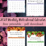 Get organized and inspired with these free printable 2027 monthly motivational calendars! Each month features a different inspirational quote, seasonal graphics, and space to write down a goal. Download the free 2027 calendar PDF pages and enjoy a little motivation all year long.