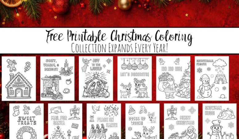 Free Christmas Coloring Pages for Kids