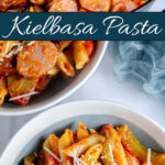 This easy kielbasa pasta recipe is a simple meal packed with smoked sausage, penne, bell peppers, and onions in a flavorful tomato sauce. If you’re looking for a quick pasta recipe with kielbasa sausage, this hearty weeknight dinner is easy to make and full of flavor.