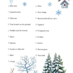 Get outside and explore with this free printable winter nature scavenger hunt for kids. Search for 19 nature-themed items, including pinecones, bare trees, a bird, brown grass, animal tracks, and more. A fun way to encourage kids to explore nature and notice the little details of the winter season. Just download the free PDF and print!